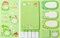 I Just Really Like Frogs Sticky Notes Set, 550 Sheets, Cute Cartoon Frogs Self-Stick Notes Pads Animal Divider Tabs Bundle Writing Memo Pads Back to School Office Supplies Small Gift